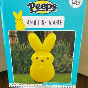 Peeps Yellow Inflatable Stuffed Bunny